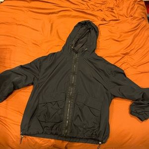 Black rain jacket- cropped